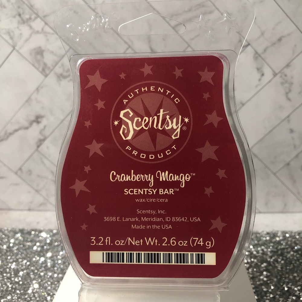 Scentsy Wax Bar - Cranberry Mango, Retired & Unused